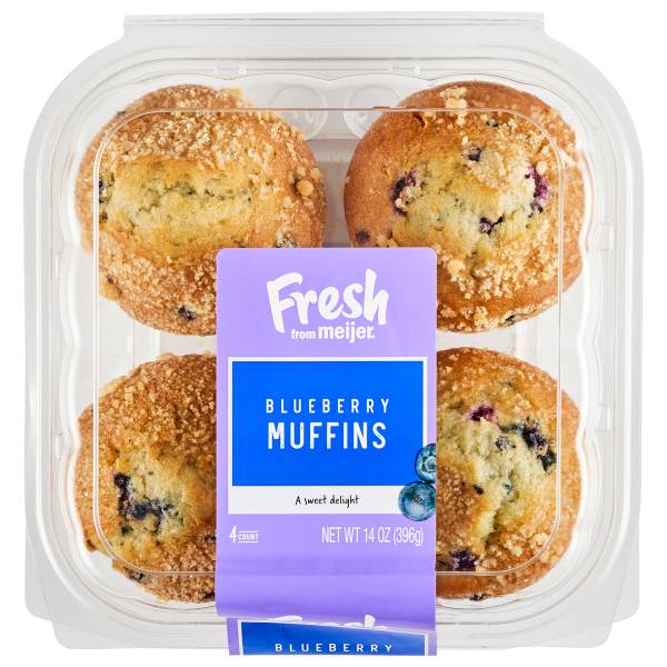 Meijer Blueberry Muffins (4 ct)