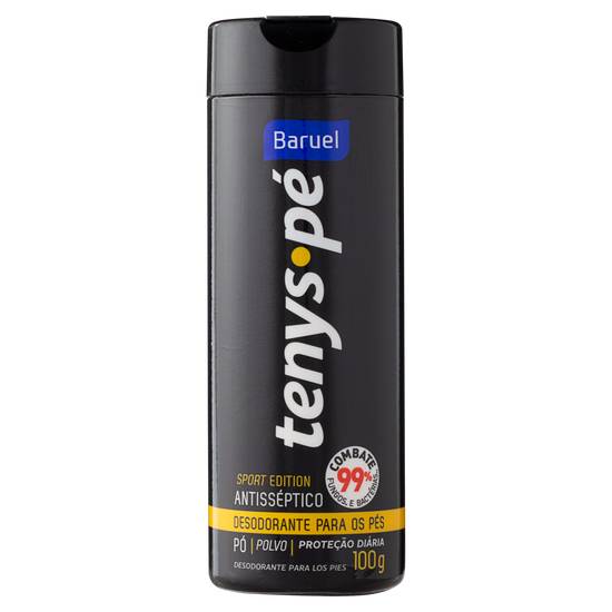 Baruel talco para os pés tenys-pé antisséptico sport edition (100g)