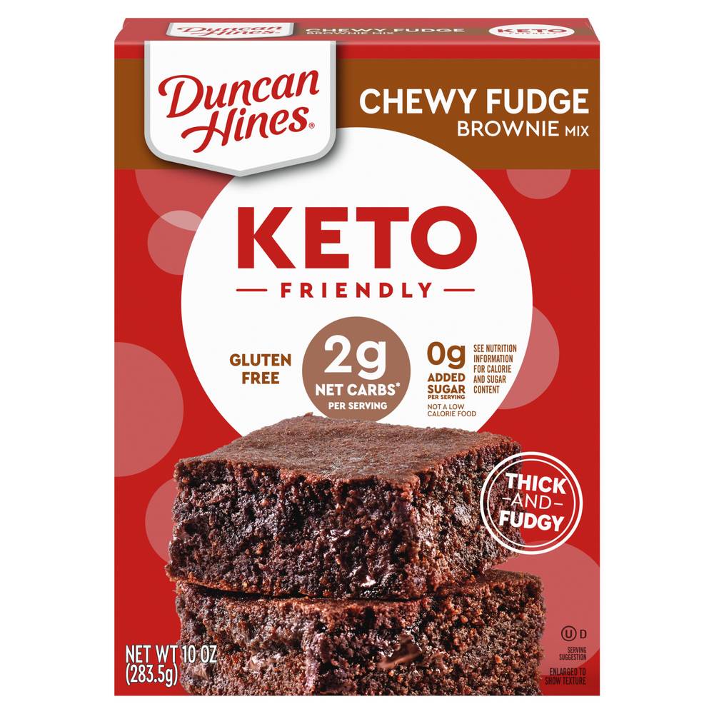 Duncan Hines Keto Friendly Chewy Fudge Brownie Mix (10 oz)