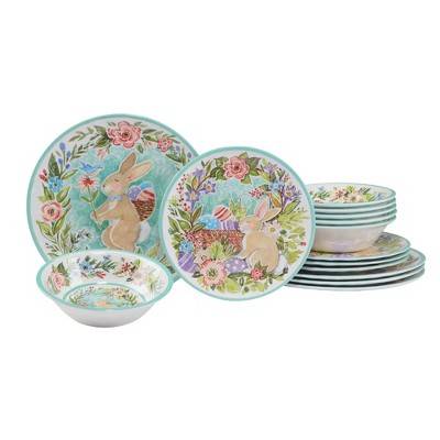 12pc Joy of Easter Melamine Dinnerware Set - Certified International