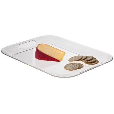 Room Essentials Plastic Serving Tray, White