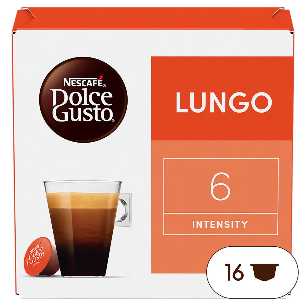 Nescafé - Dolce gusto capsules de café lungo équilibré et torréfié intensité 6 (16)