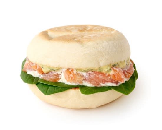 Smoked Salmon & Cream Cheese Muffin