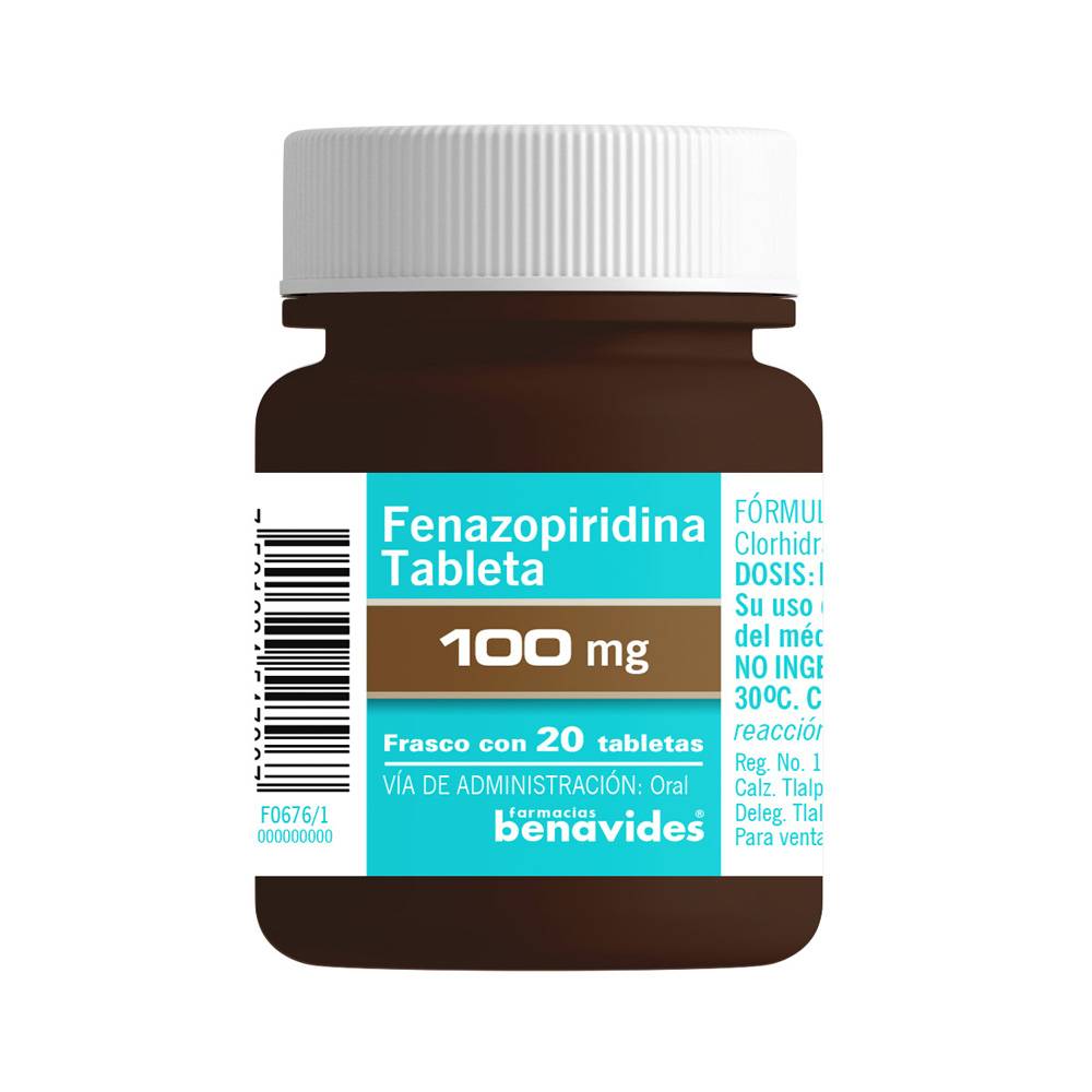 Almus fenazopiridina tabletas 100 mg (20 piezas)