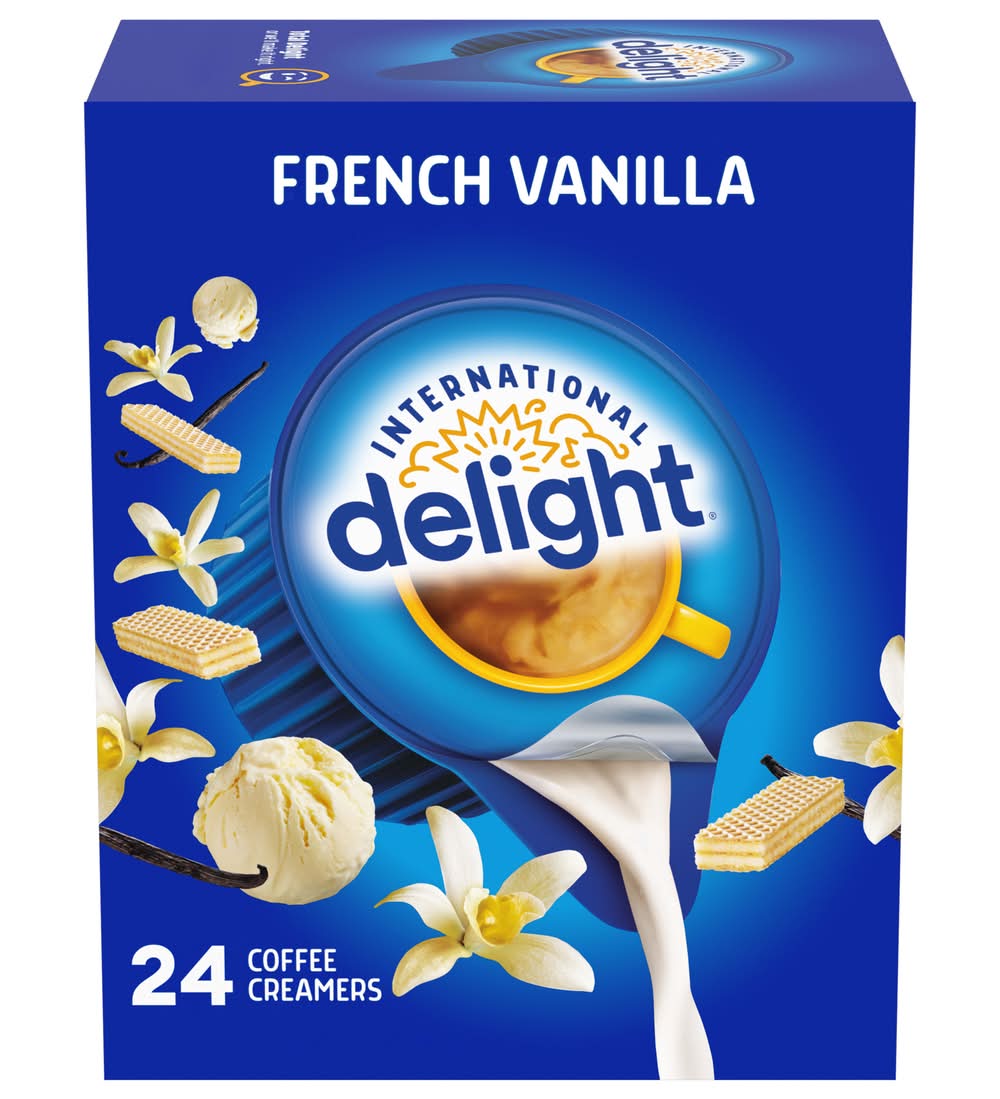 International Delight Coffee Creamer Singles, French Vanilla (10.55 fl oz, 24 ct)