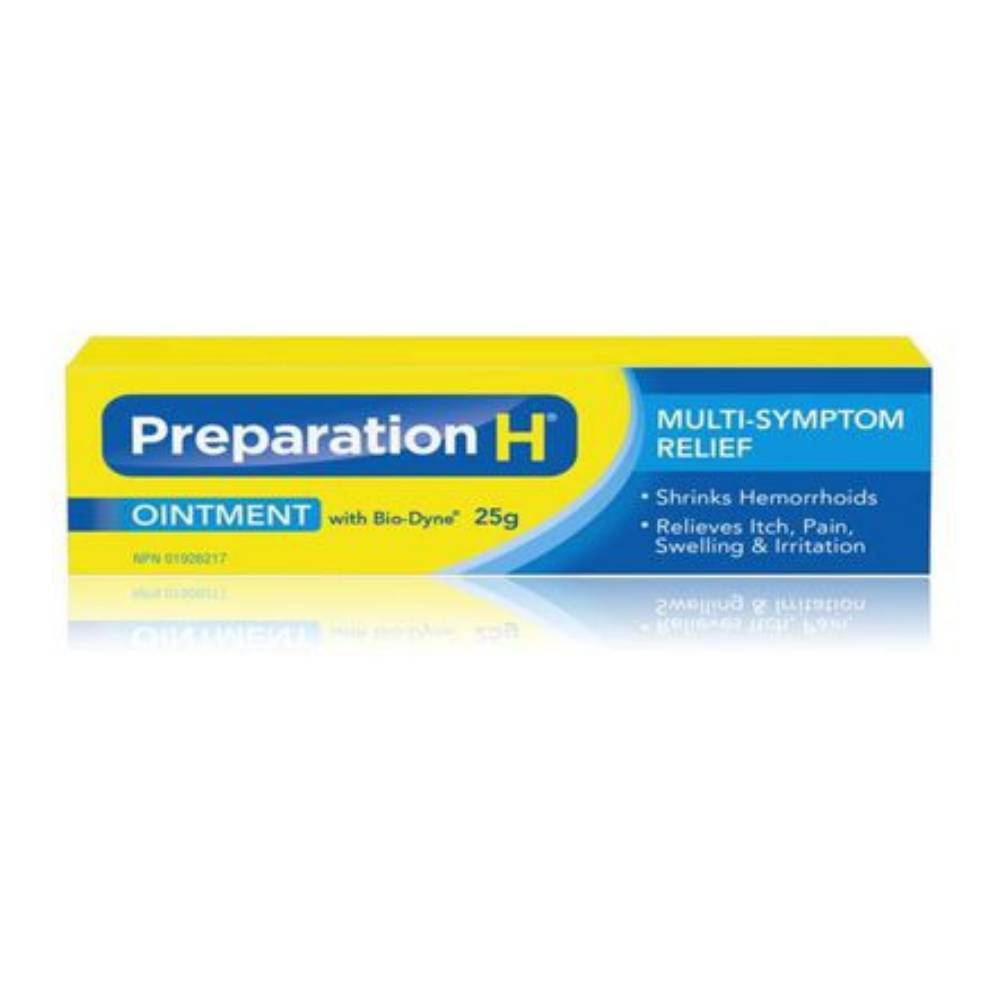 Preparationh onguent avec bio-dyne pour soulagement de la douleur de préparation h " - pain relief ointment with biodyne (25 g)