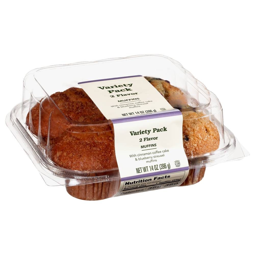 FGF Brands Variety pack 2 Flavor Muffins (14 oz)