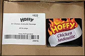 Hoffy Chicken Andouille Sausage - 4:1 (4 oz each)