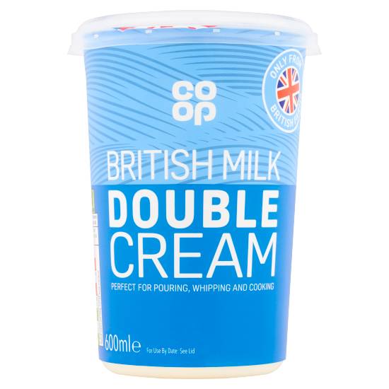 Co-Op British Double Cream (600ml)
