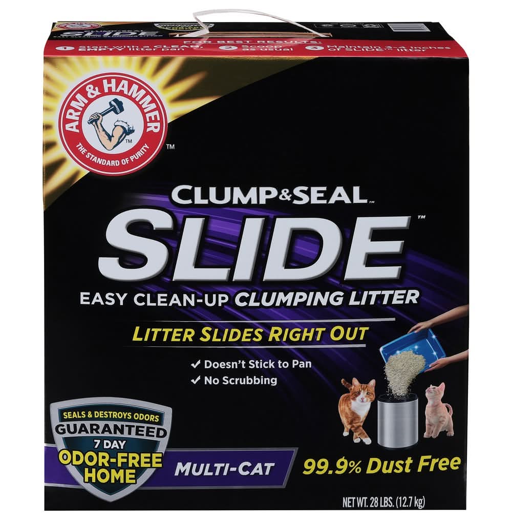 Arm & Hammer Slide Easy Clean Up Clumping Multi Cat Litter (28 lbs)