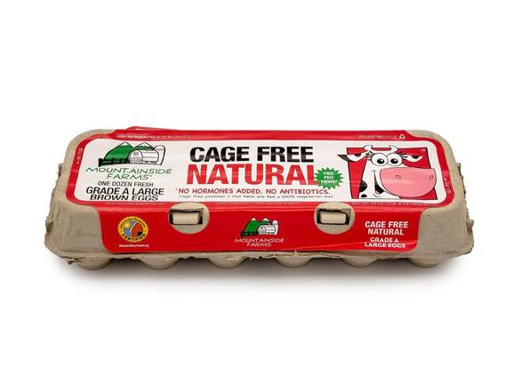 Mountainside Farms Cage Free Natural Grade a Large Brown Eggs (12 eggs)