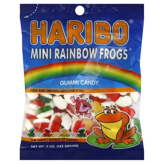Haribo Mini Rainbow Frogs Gummi Candy (5 oz)