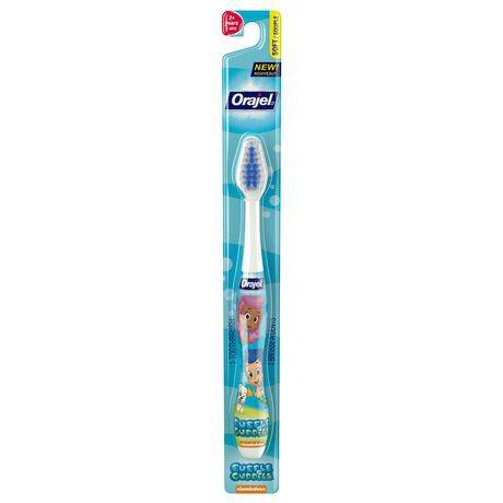 Orajel Bubble Guppies Kids Manual Toothbrush (establishing good oral hygiene early on is important, but it can be tricky getting your little one to brush properly.)