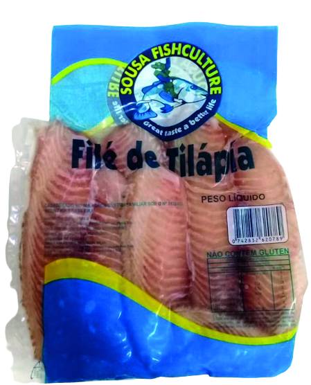 Sousa fishculture filé de tilápia congelado (1kg)