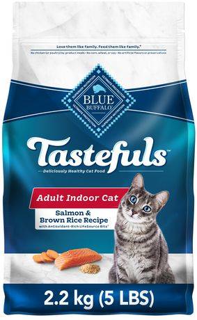 Blue Buffalo Adult Indoor Dry Cat Food, Salmon & Brown Rice (2.2 kg)