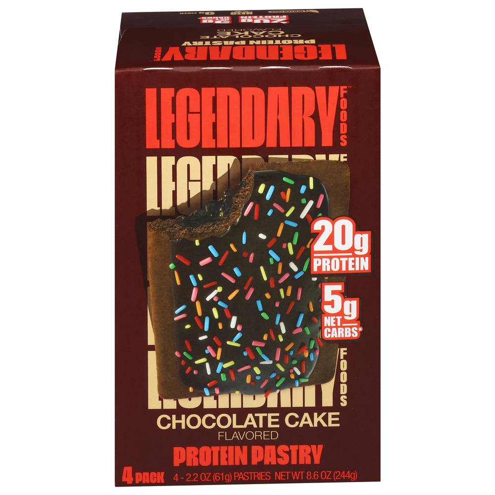 Legendary Foods Protein Pastry, Brown Sugar Cinnamon (4 x 2.2 oz)