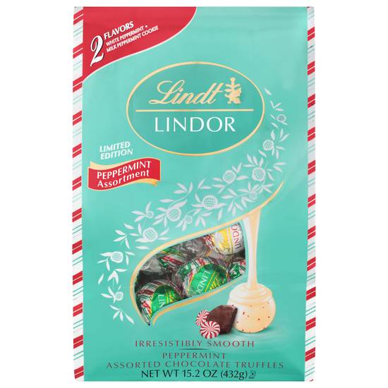 Lindt Lindor Peppermint Assortment Chocolate Truffles (8 ct)