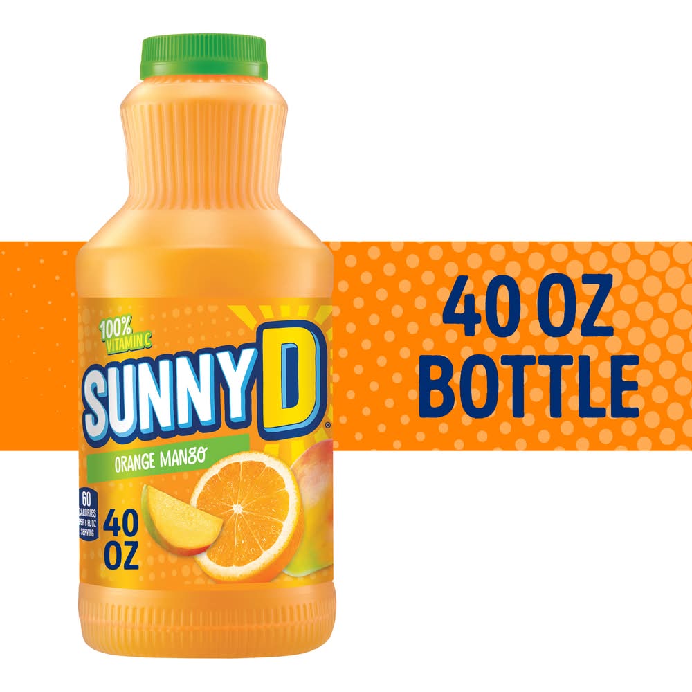 Sunny D Punch, Orange-Mango-Citrus (40 fl oz)