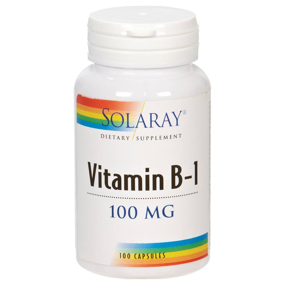 Solaray Vitamin B1 100 mg Dietary Supplement (100 ct)