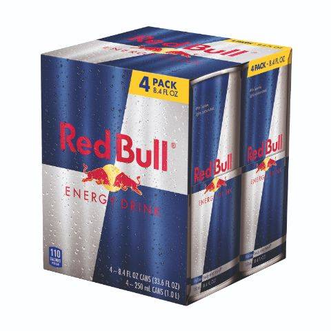 Red Bull Energy Drink (4 pack, 8.4 fl oz)