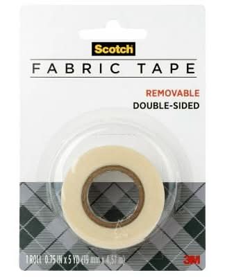 Scotch Removable Fabric Tape, 0.75 in * 5 yb