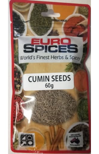 Euro Spices Cumin Seeds (60g)