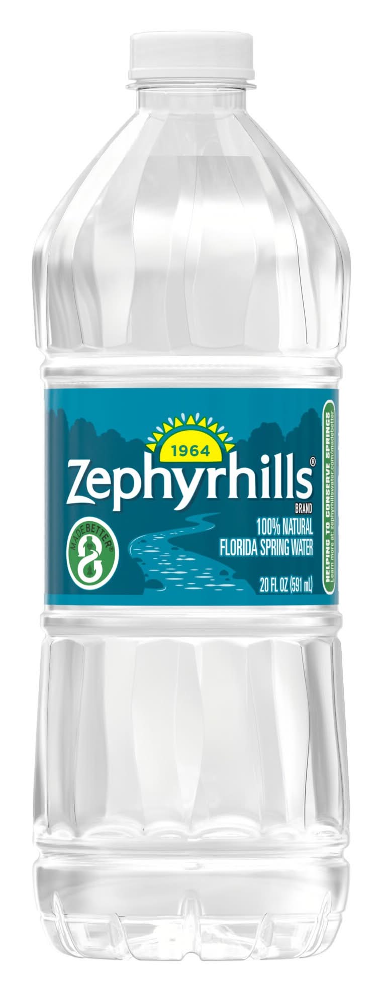 Zephyrhills Brand 100% Natural Spring Water, 20 Oz