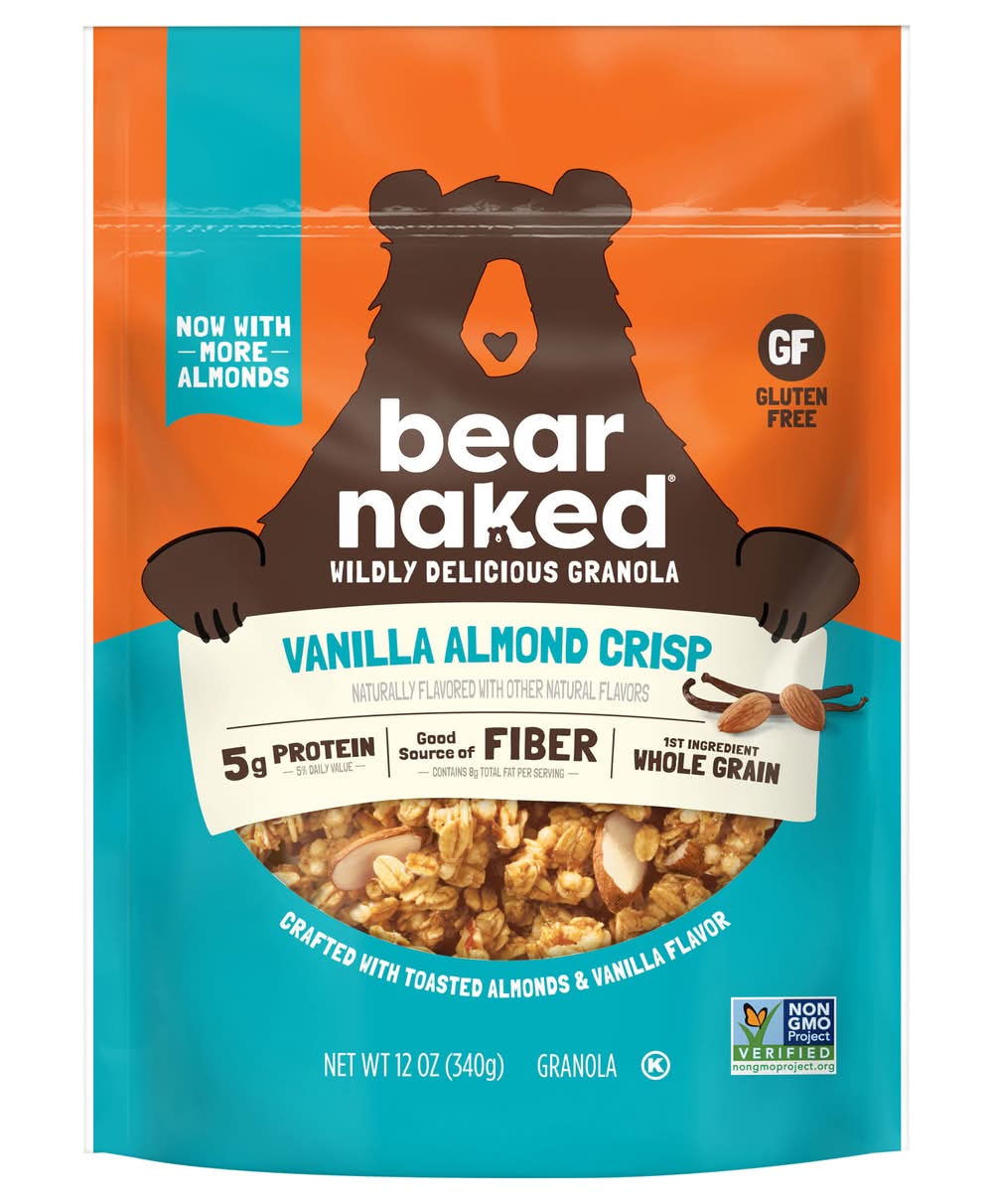 Bear Naked Whole Grain Cereal Granola, Vanilla Almond Crisps (12 oz)