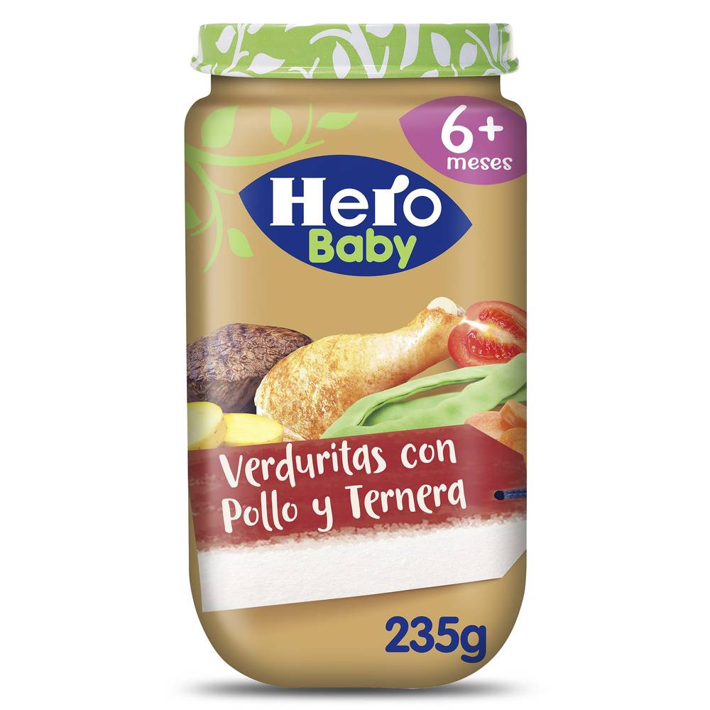 Verduritas Con Pollo Y Ternera Hero Frasco 235 G