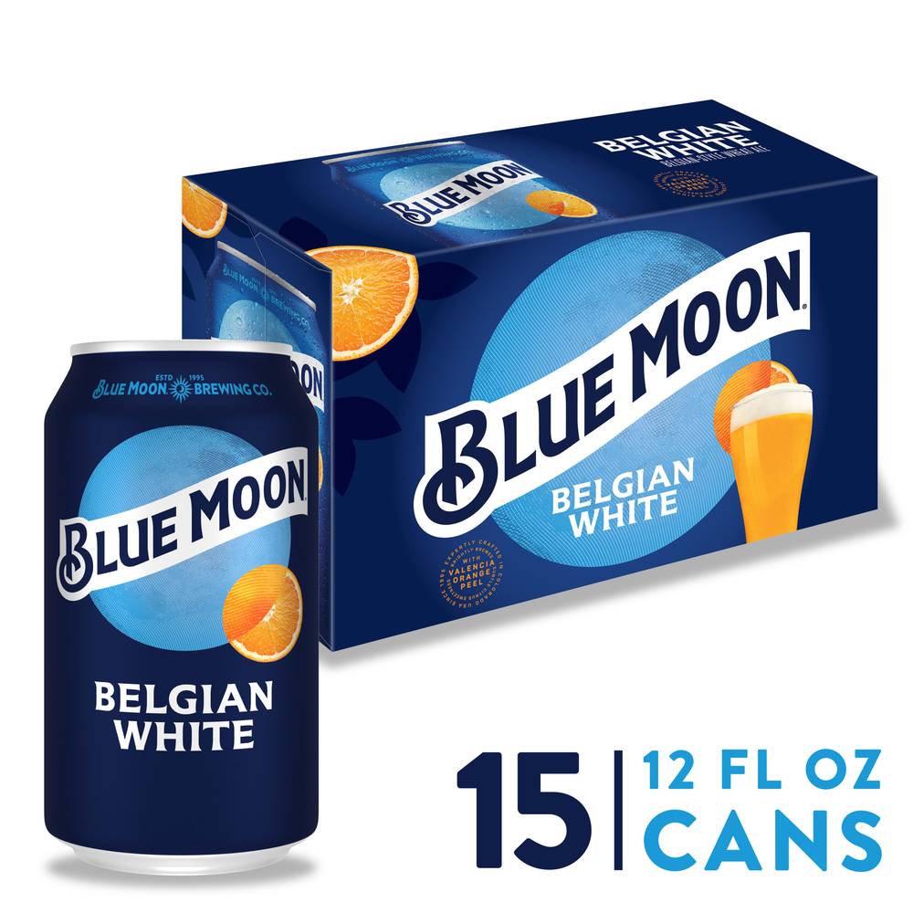 Blue Moon Belgian White Beer (15 x 12 fl oz)