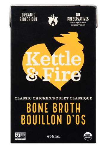 Kettle & Fire Organic Classic Bone Broth, Chicken (454 ml)