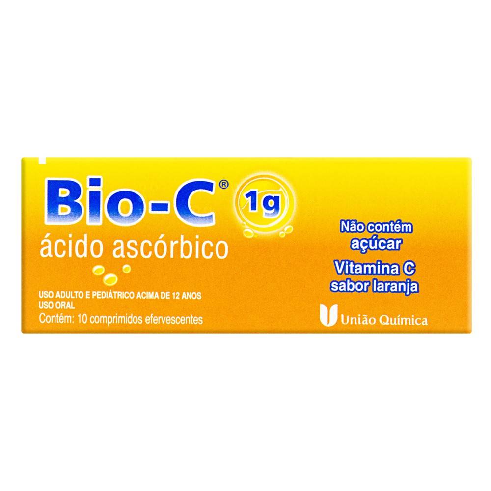 União química bio-c ácido ascórbico (10 comprimidos)