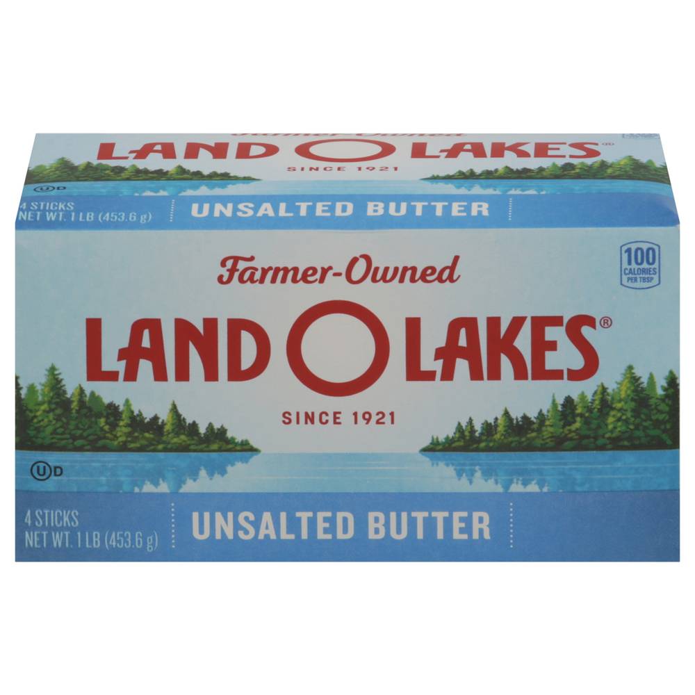 Land O'lakes Unsalted Butter Sticks (4 ct)