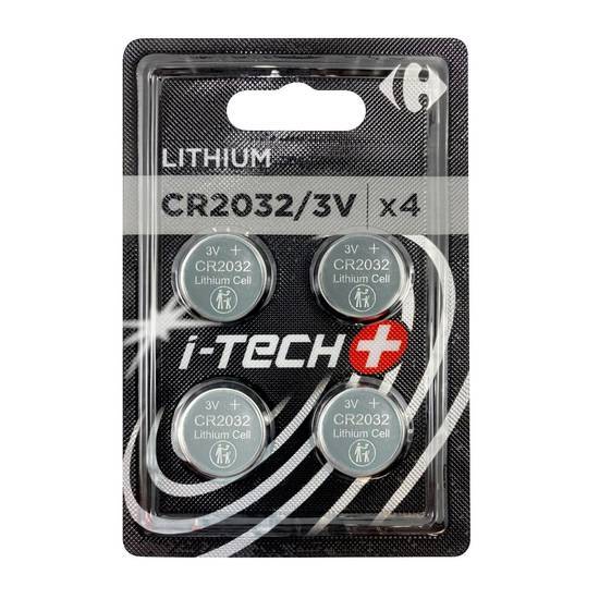 Carrefour - I tech piles lithium cr2032 3v
