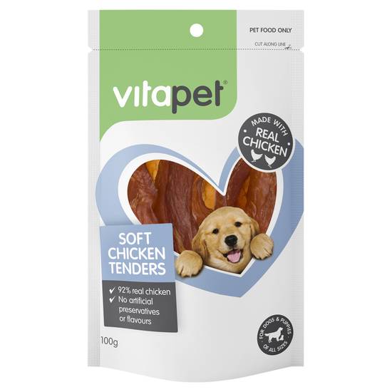 Vitapet Soft Chicken Tenders Dog Treats 100 Gram