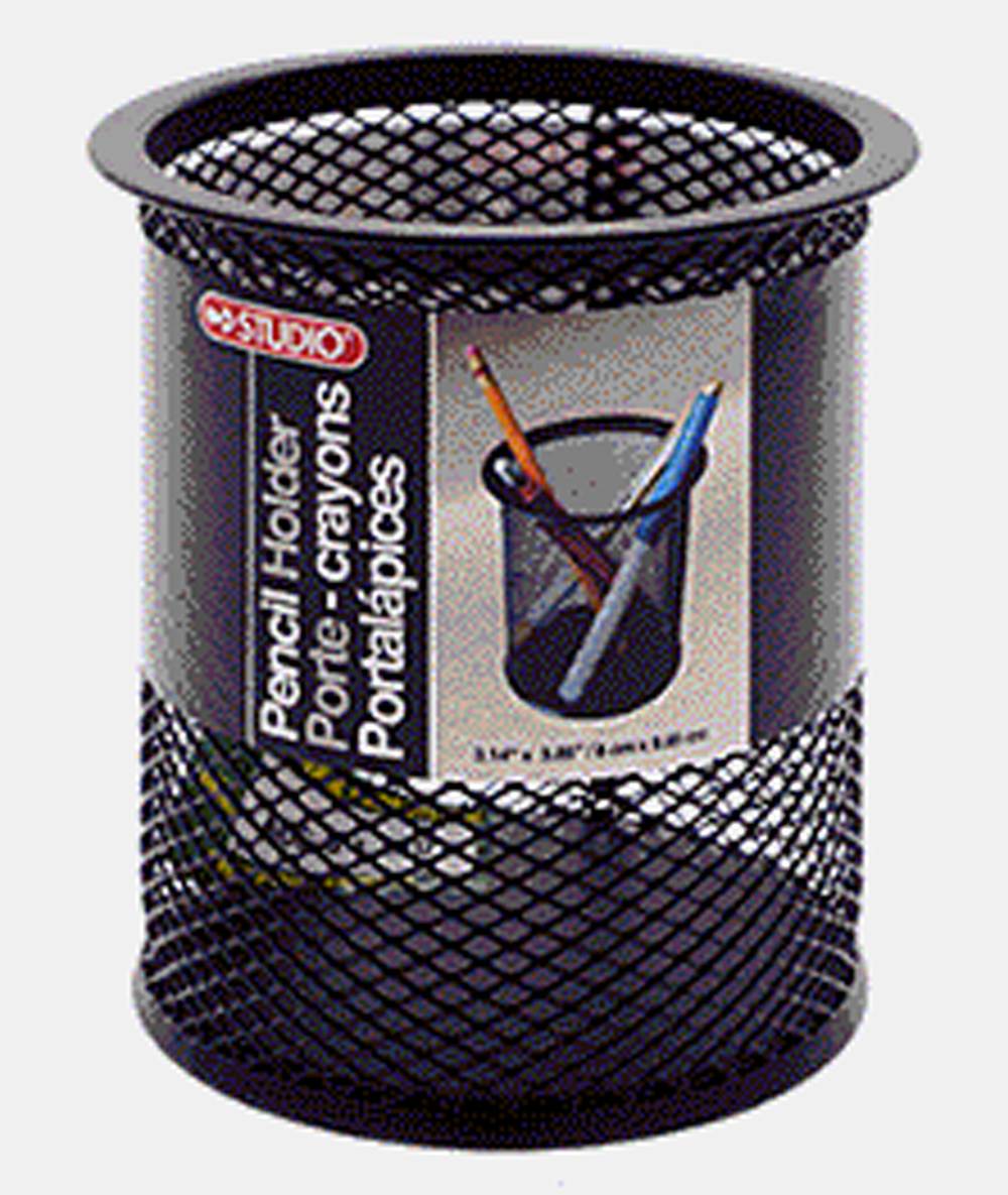 Studio Mesh Round Multi-Purpose Holder, 8 cm x 9.85 cm