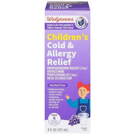 Walgreens Wal-Tap Children's Cold & Allergy Elixir Grape