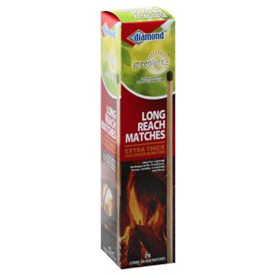 Diamond Greenlight Matches Long Reach Extra Thick - 75 Count