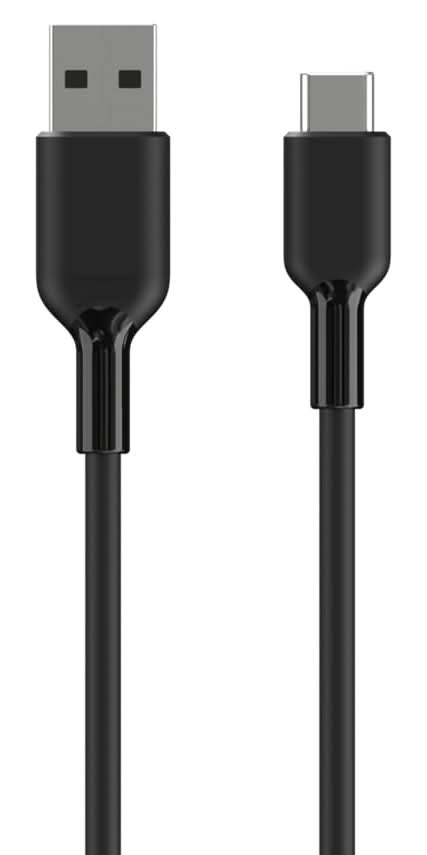 Cabo GOODIS (USB A - USB-C - 2m - 12W - Preto)