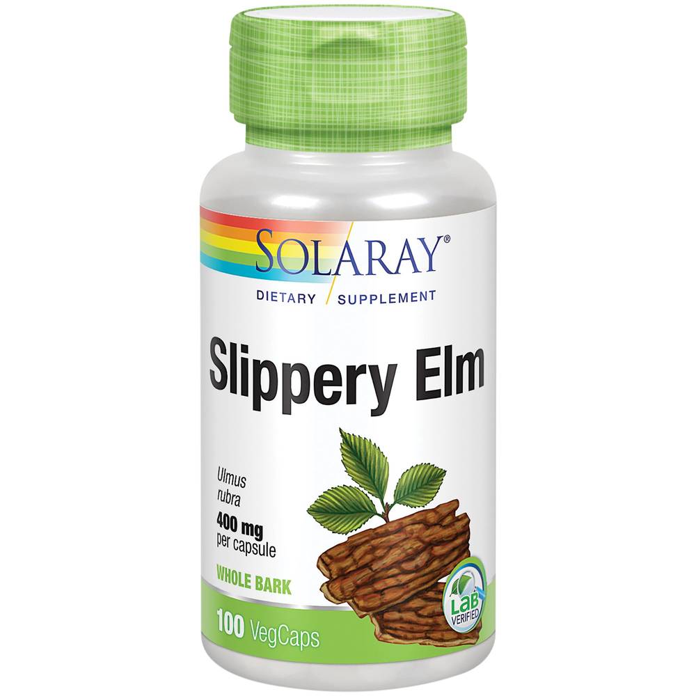 Solaray Slippery Elm Veg Capsules (100 ct)