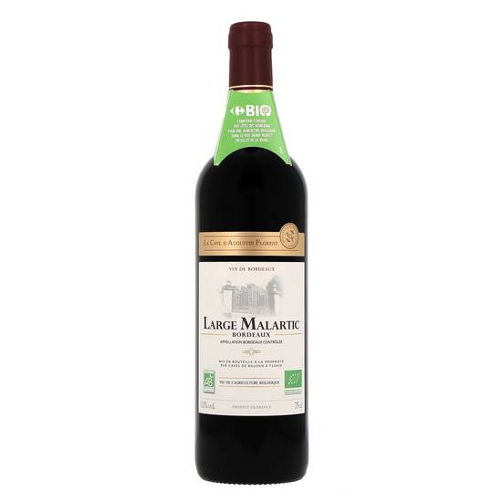 La Cave d'Augustin Florent - Vin rouge AOC Bordeaux bio (750 ml)