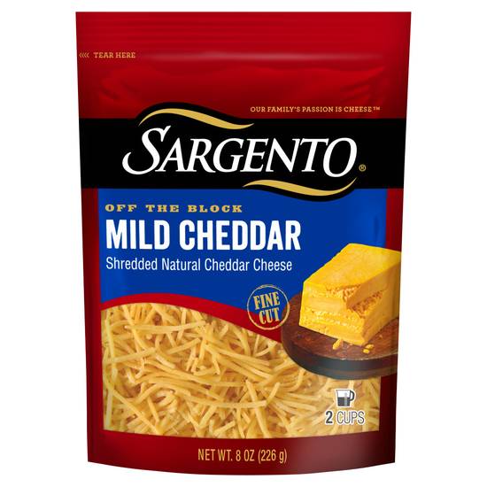 Sargento Shredded Mild Cheddar Cheese (8 oz)