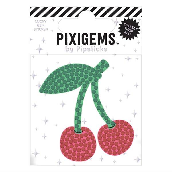 Pipsticks Pixigem Sticker, 2" x 2", Cha Cha Cherry