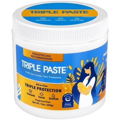 Triple Paste Zinc Oxide Soothing Diaper Rash Ointment (10 oz)