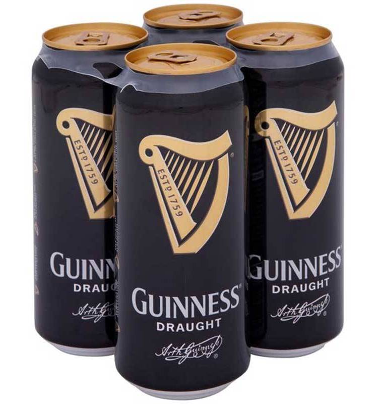 Guinness Draught Cans 4 Pack