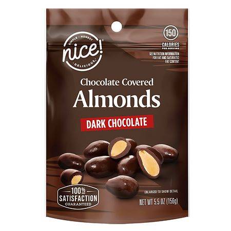 Nice! Chocolate Covered Almonds Dark Chocolate