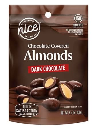 Nice! Chocolate Covered Almonds Dark Chocolate (5.5 oz)
