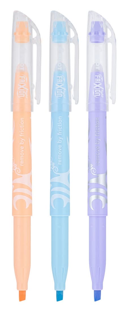 Pilot Light Frixion Erasable Pastel Highlighters (3 ct)