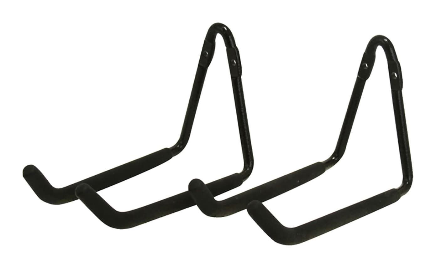 Crawford 7 In. L Zinc-Plated Black Steel Hanger Holder 50 Lb. Cap. 2 Pk