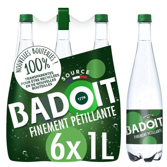 BADOIT - Eau minérale naturelle finement gazeuse - 6x1l
